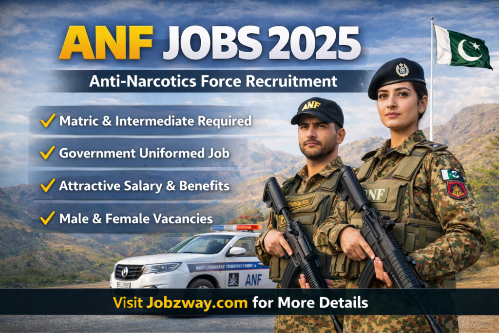 ANF Jobs 2025 – Latest Anti Narcotics Force Recruitment | Apply Online