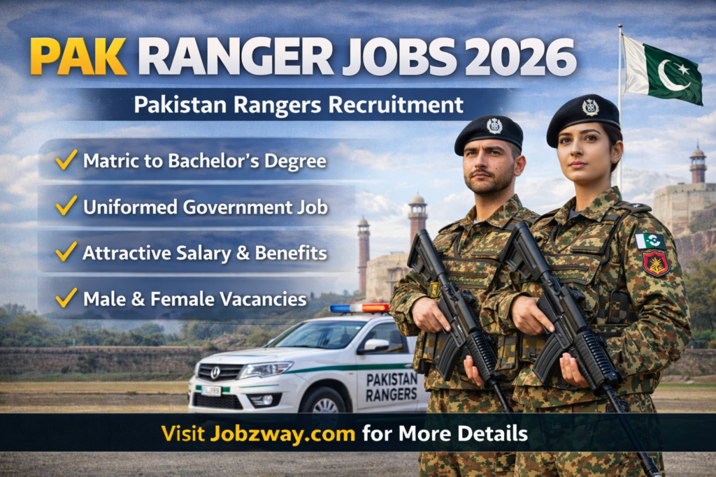 PAK Ranger Jobs 2026 | Apply Online Now