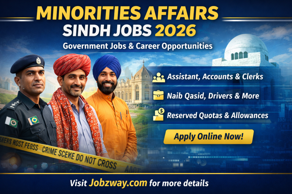 Minorities Affairs Sindh Jobs 2026 – Apply Online