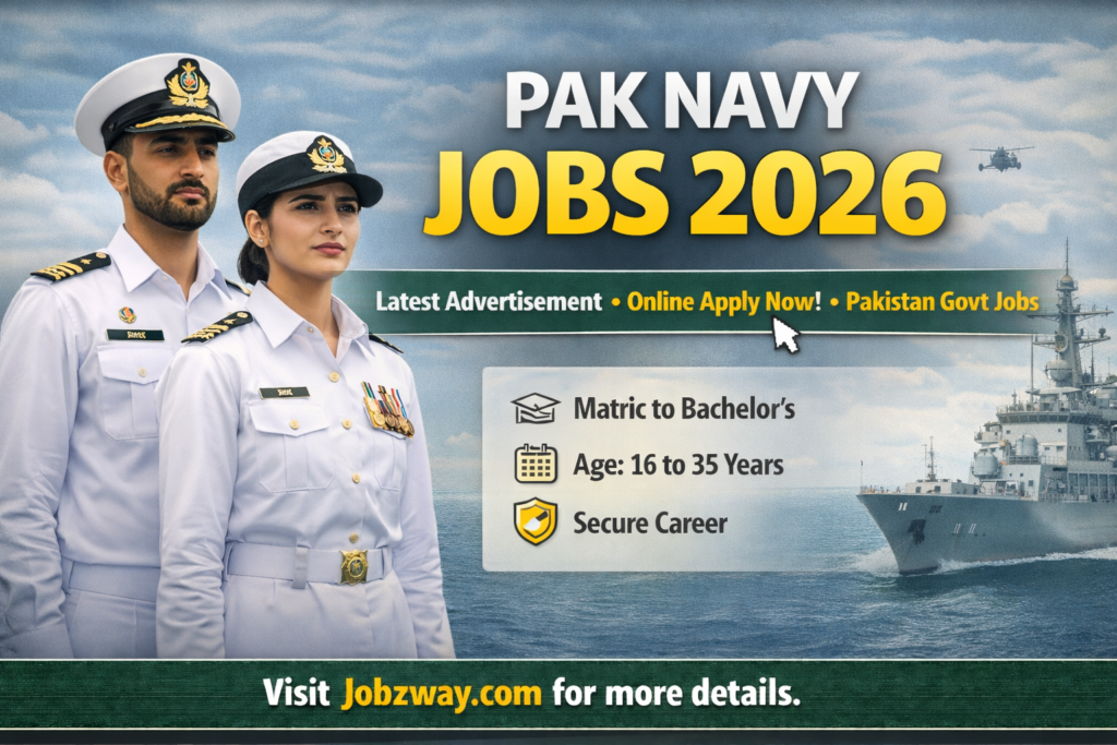 PAK Navy Jobs 2026 – Pak Navy Recruitments | Apply Online